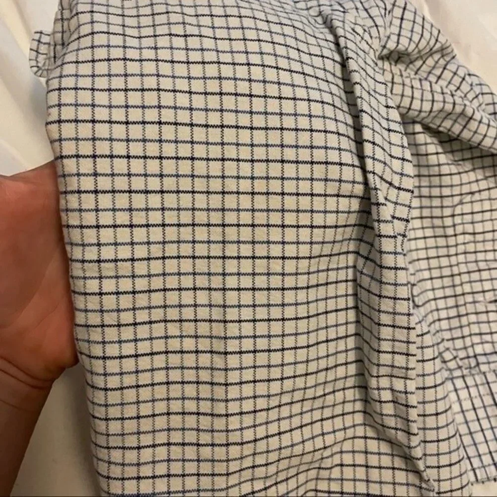 Ralph Lauren button down boys 4T blue/white plaid button down